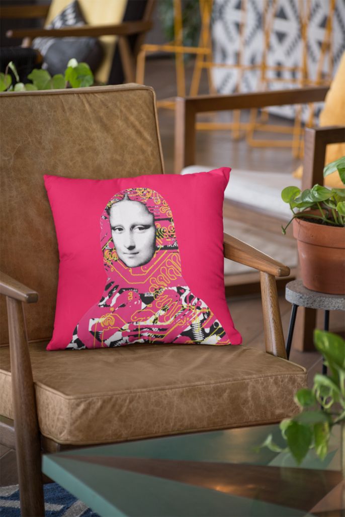 Mona Lisa Relaxing Cushion/Pillow