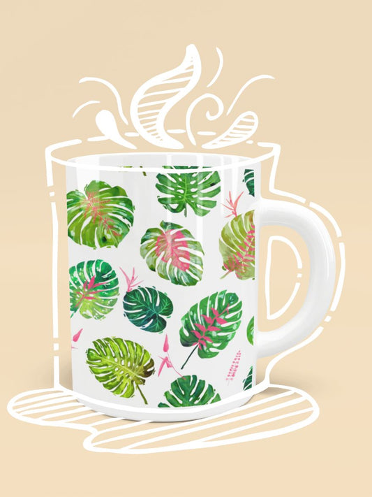 Monstera Love II Poster (2) Mug