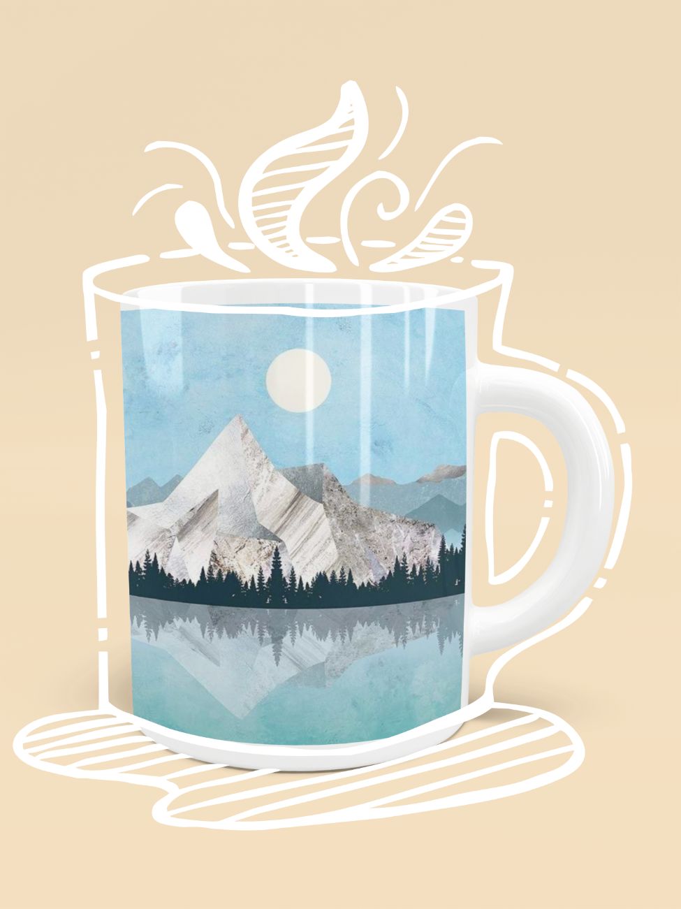 Mountain Sonnet Moonlit Stanza PT 2 Mug