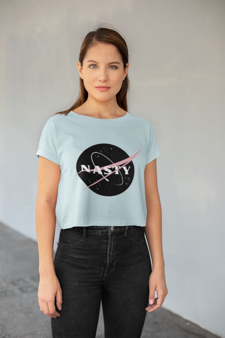 Nasty Space All-Over Print Crop Tee