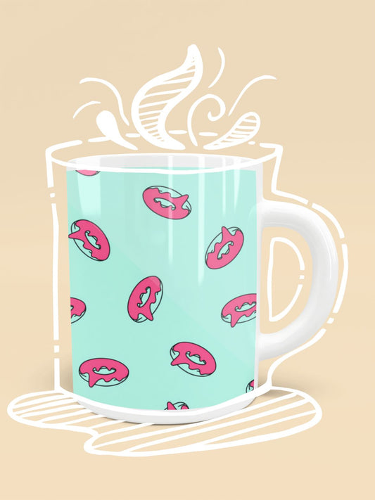 PINK GLAZED DONUTS PATTERN Mug