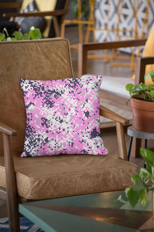 Pink Pixelate Camofludge Cushion/Pillow