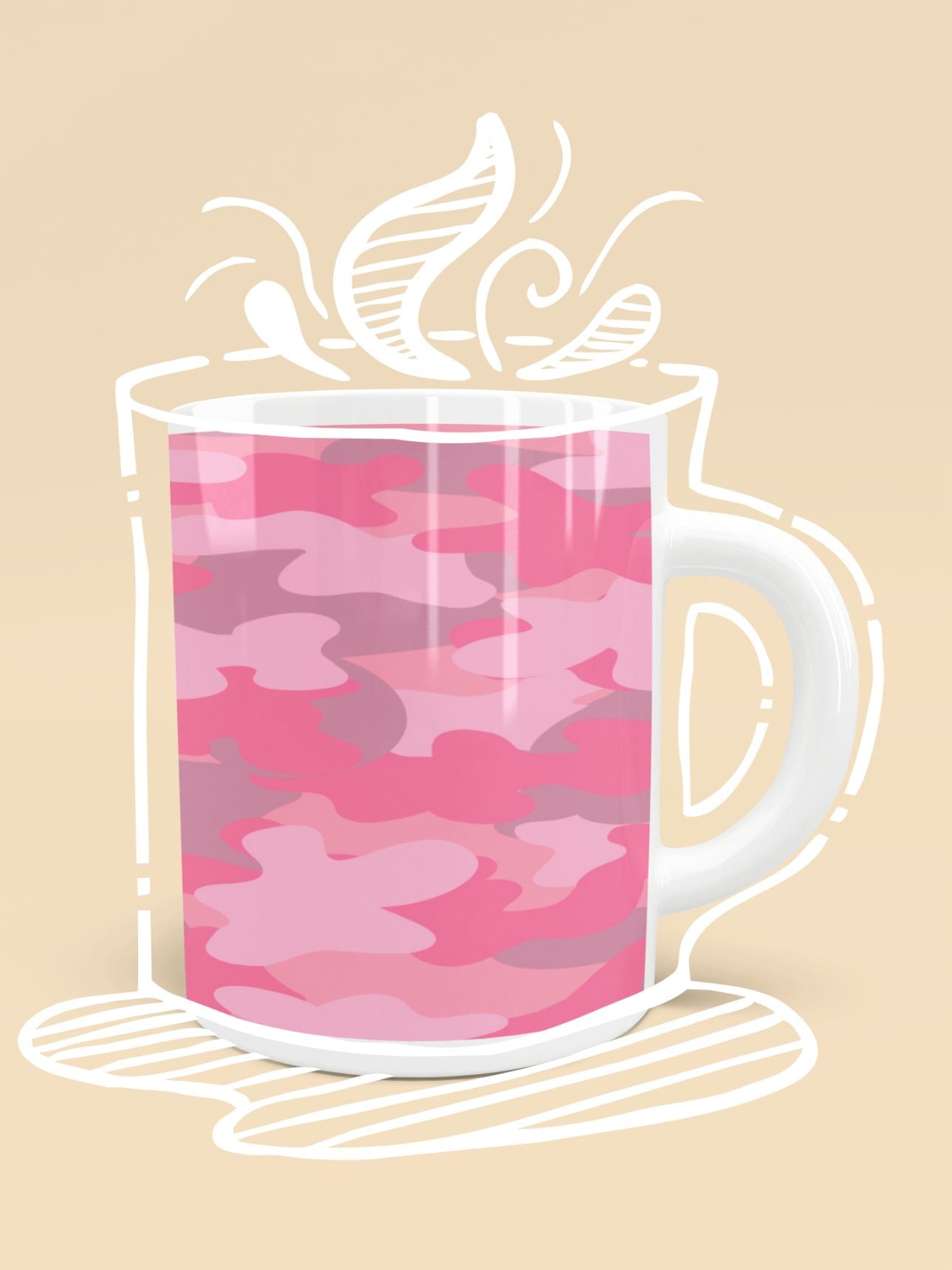 Pink camo 2 Mug