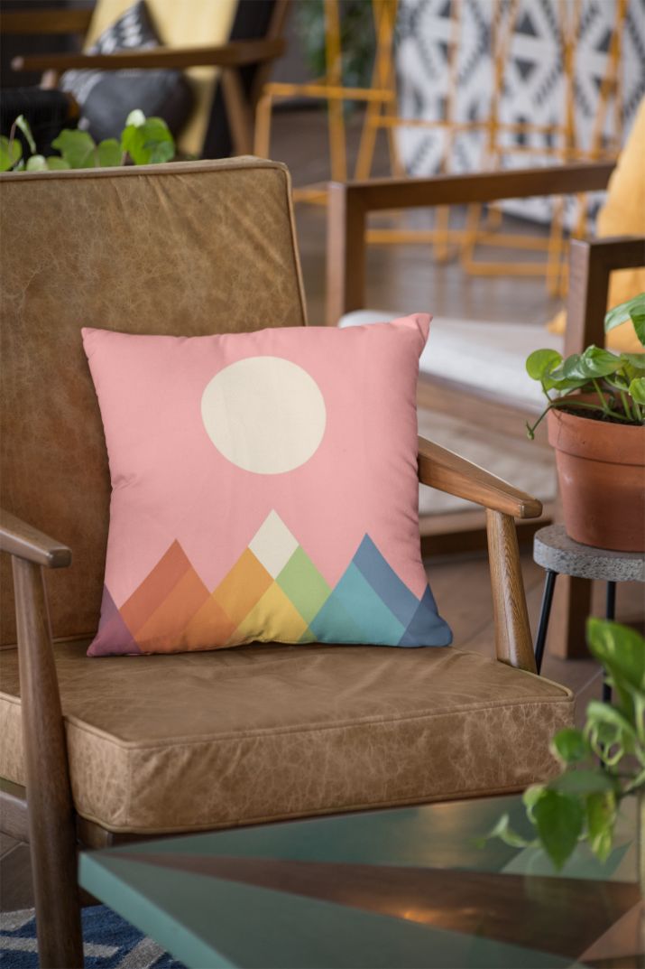 Rainbow Peak Cushion/Pillow