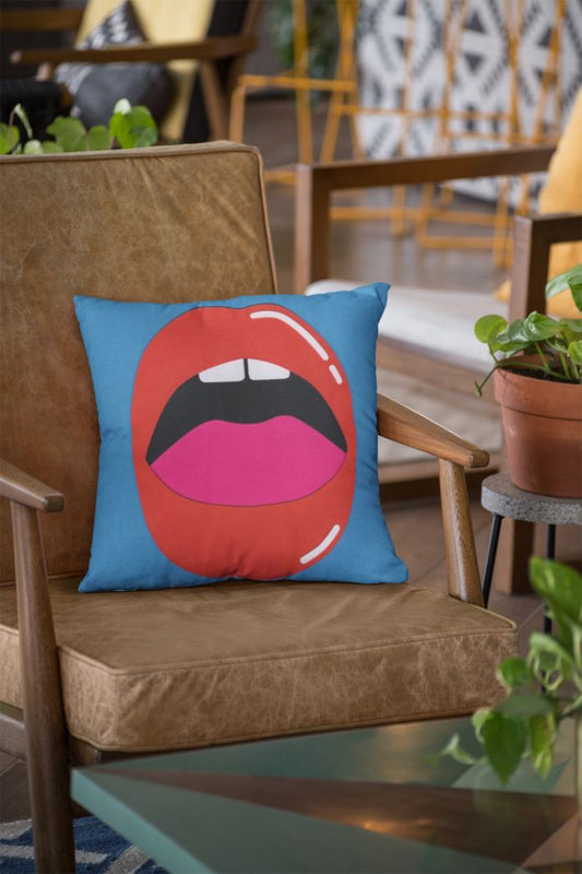 Red Lips Beauty Cushion/Pillow