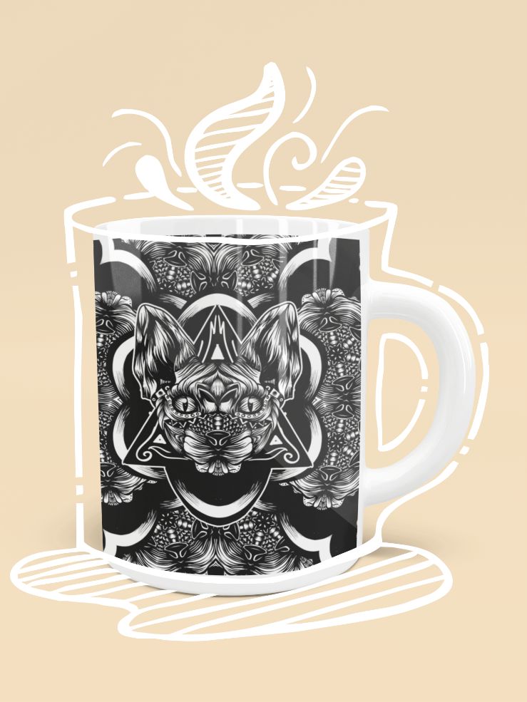 SPHYNX PATTERN BW Mug