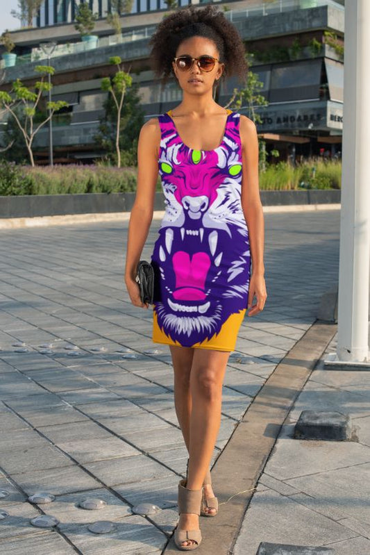 Seven Eyed Tiger Sublimation Cut & Sew Dress