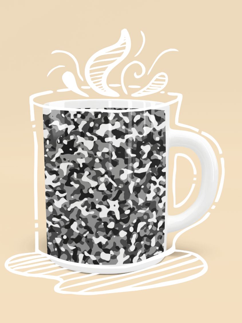 Snow Pattern Camouflage Style Plakat Mug