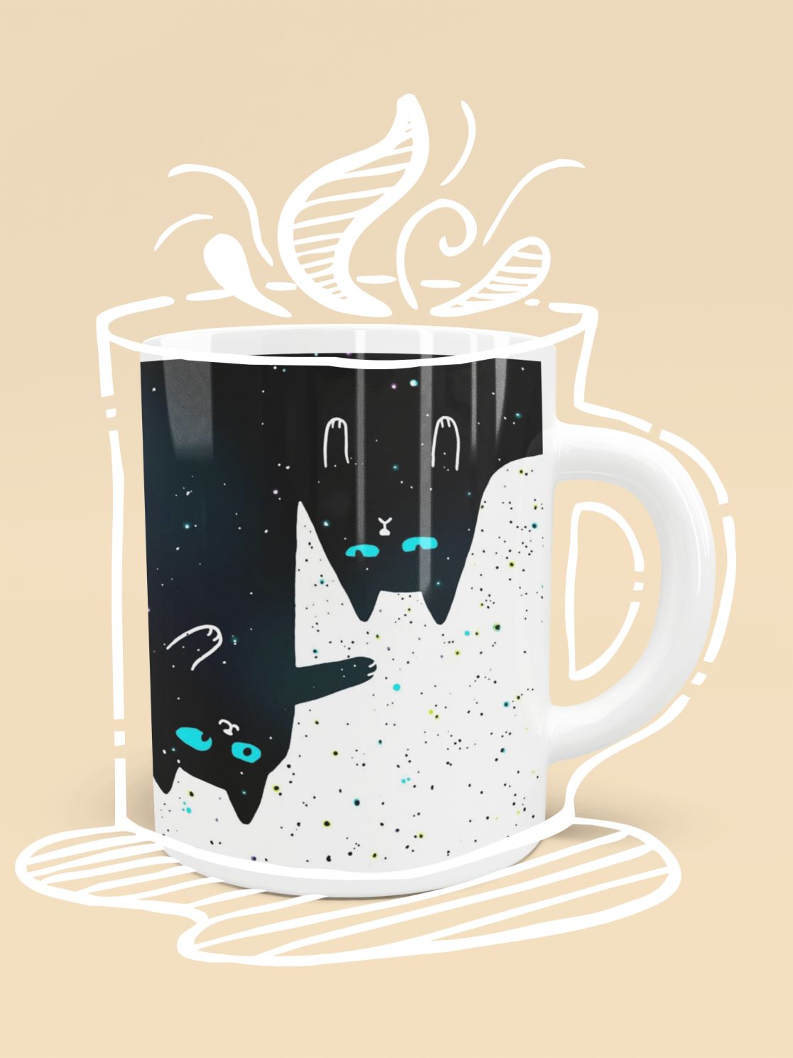 Space Cat 3 Mug