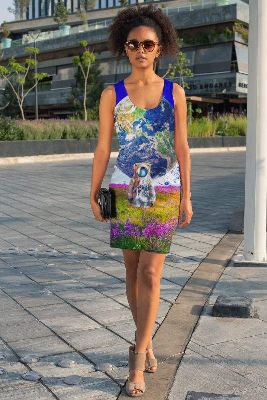 The World Behind Sublimation Cut & Sew Dress