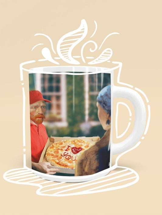 Vang Gogh's pizza Mug