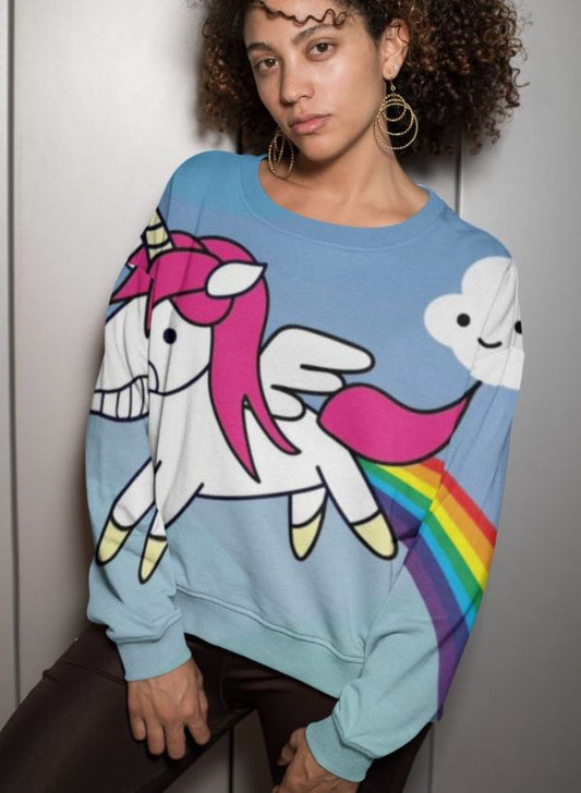 Unicorn Art Sublimation Sweatshirt