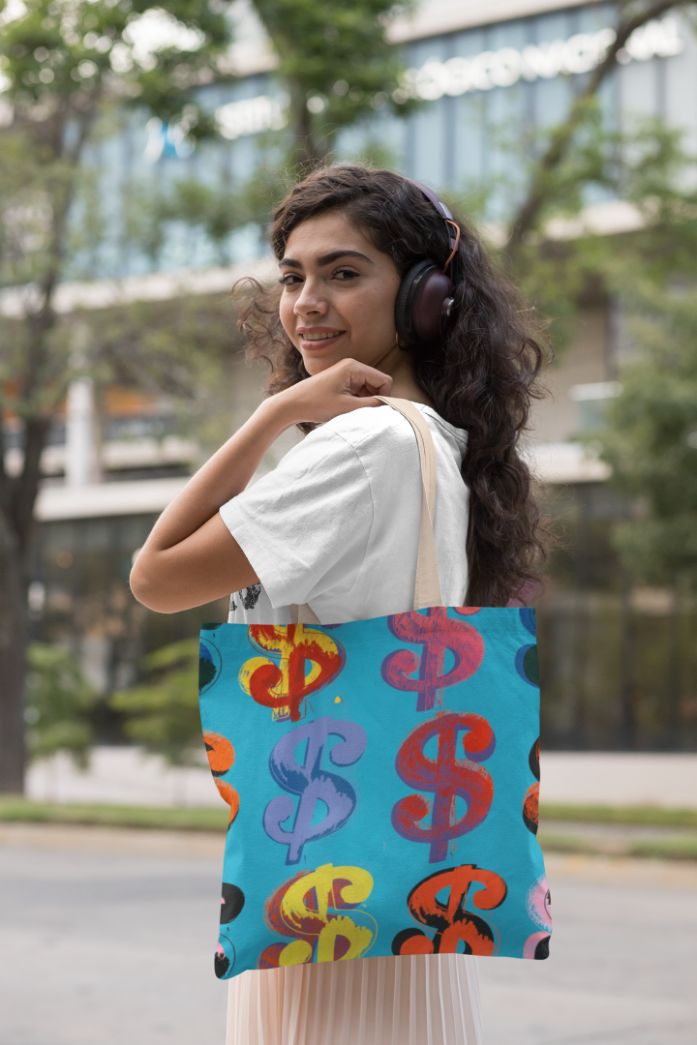 $ Pattern Tote Bag