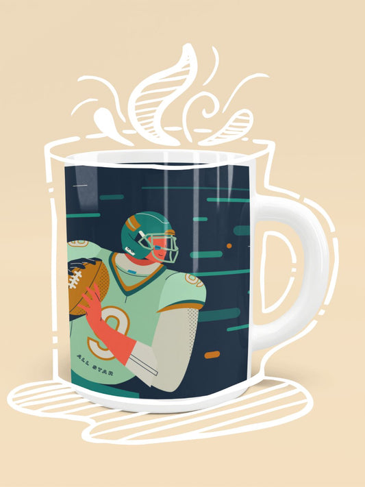 American football character Mug