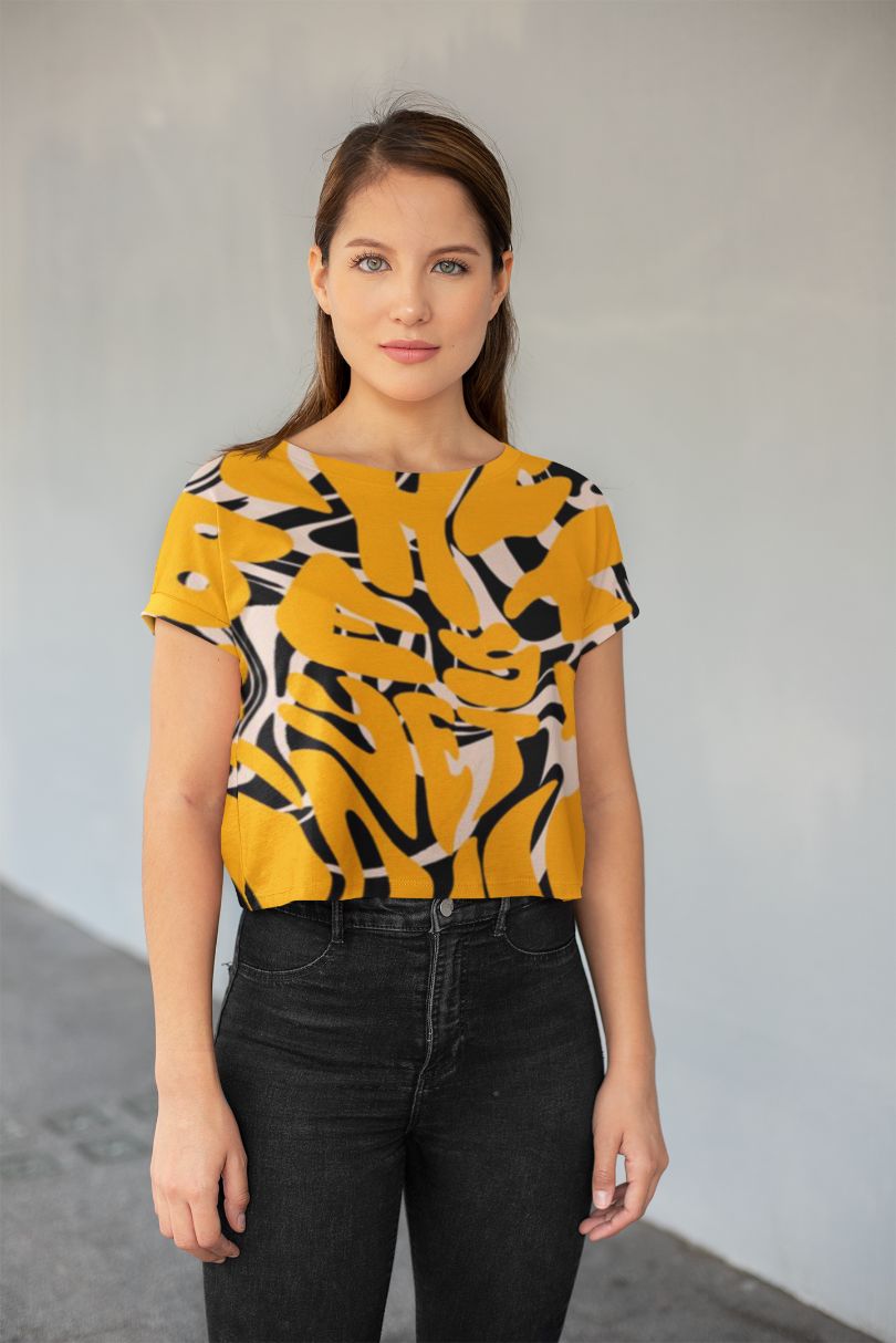 The best is yet to come-prints All-Over Print Crop Tee