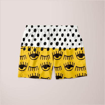 Yellow Traditional Moroccan Pattern by ARTERESTING Poster Shorts