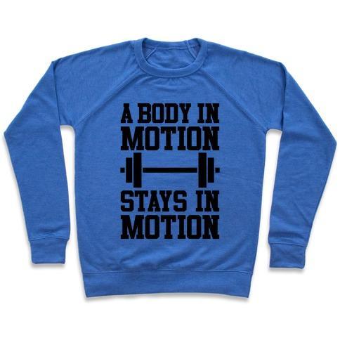 Virgin Teez  Pullover A BODY IN MOTION CREWNECK SWEATSHIRT