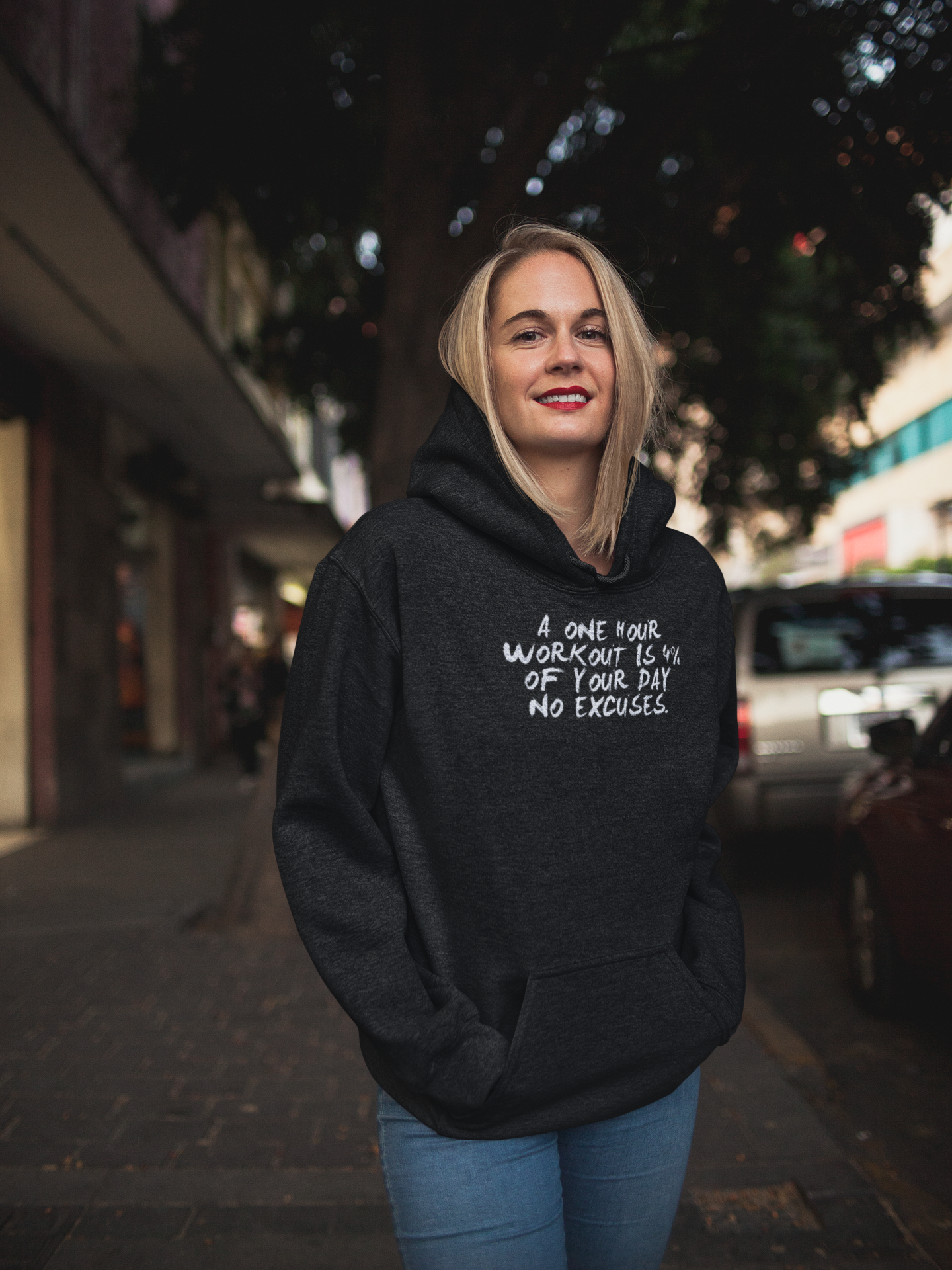 Virgin Teez Pull Over Hoodie A One Hour Workout Women Hoodie