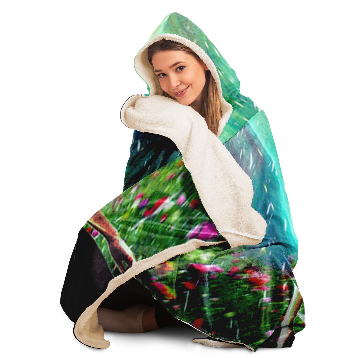 Tropical Vibes Hooded Blanket