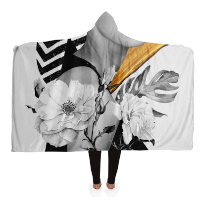 Collage Art Hooded Blanket