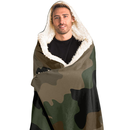 Camouflage Seamless Hooded Blanket