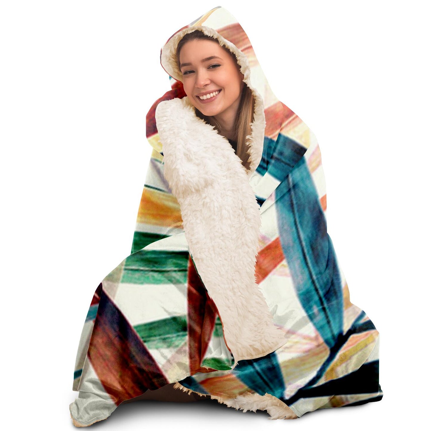 Leaves Hooded Blanket