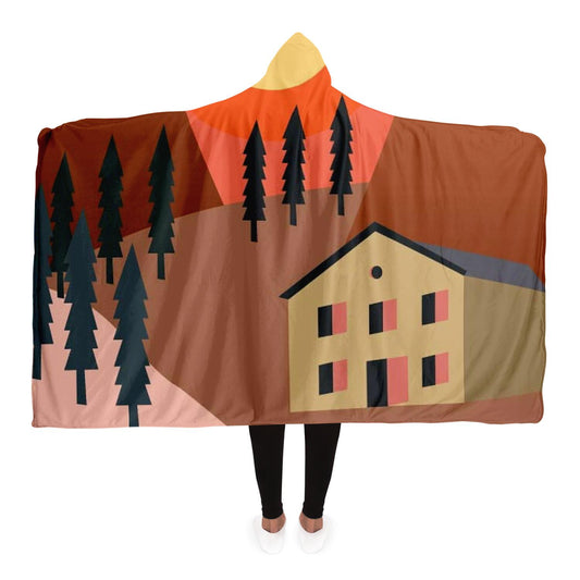 Milltary Scene Hooded Blanket