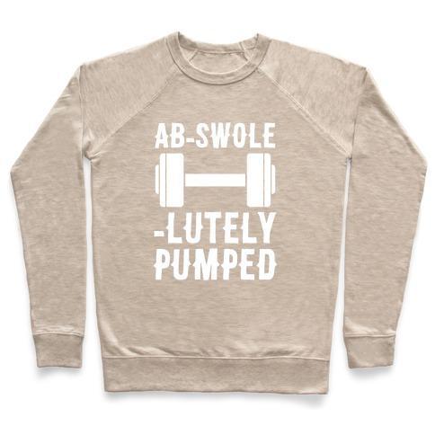 Virgin Teez  Pullover AB-SWOLE-LUTELY PUMPED CREWNECK SWEATSHIRT