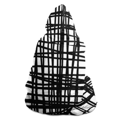 Abstract Pattren Hooded Blanket