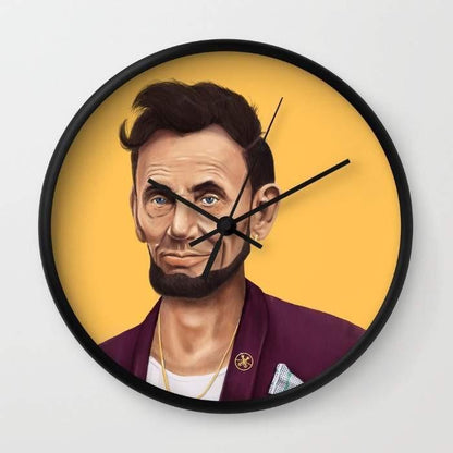 Dany Designs Wall Clock White Abraham Lincoln Wall clock