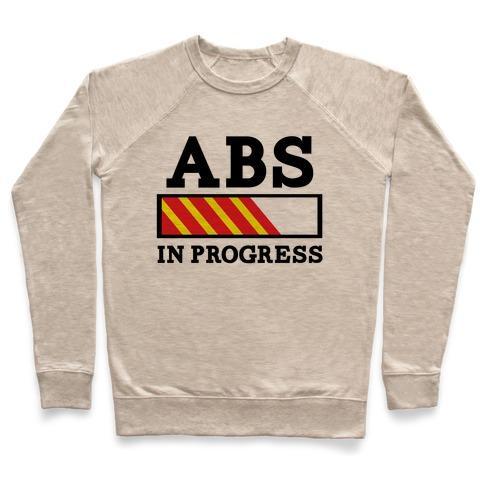 Virgin Teez  Pullover ABS IN PROGRESS CREWNECK SWEATSHIRT