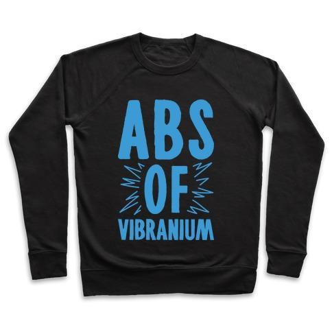 Virgin Teez  Pullover ABS OF VIBRANIUM PARODY CREWNECK SWEATSHIRT