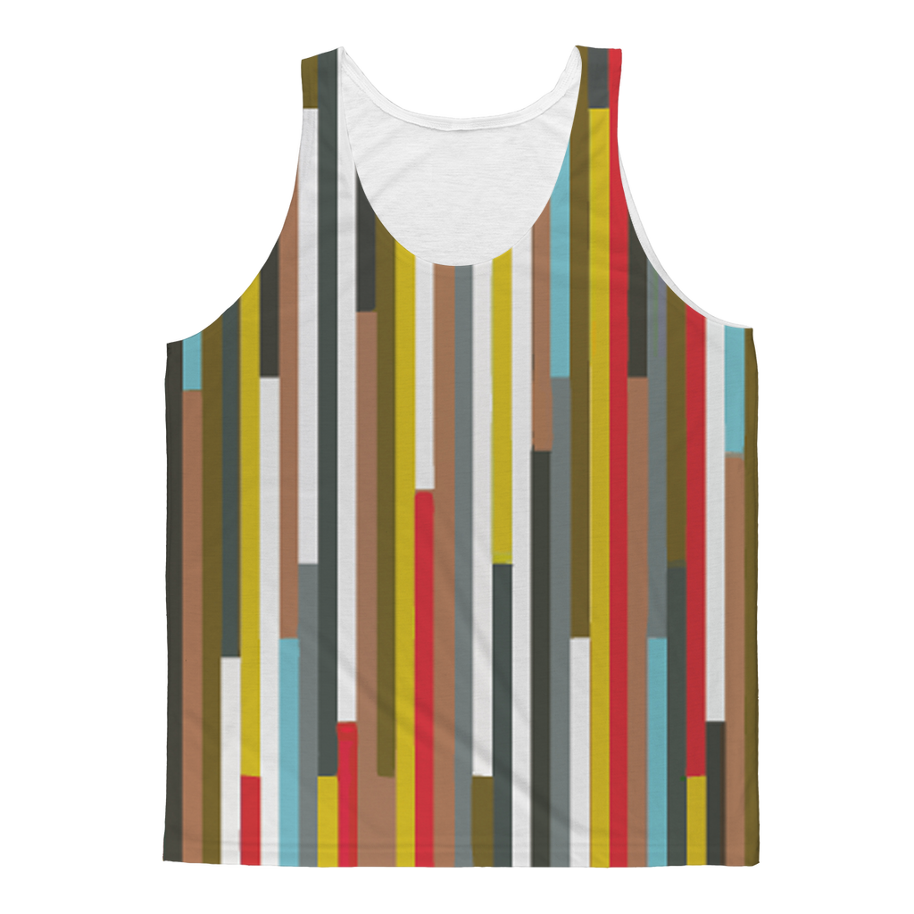 VIRGIN TEEZ Tank Top XS Abstract Art Classic Sublimation Adult Tank Top