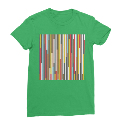 VIRGIN TEEZ Women T-shirt Irish Green / Female / S Abstract Art Classic Women's T-Shirt