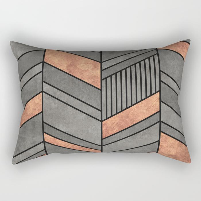 The Pillow pillows SMALL 17" X 12" Abstract Chevron Rectangle Pillow