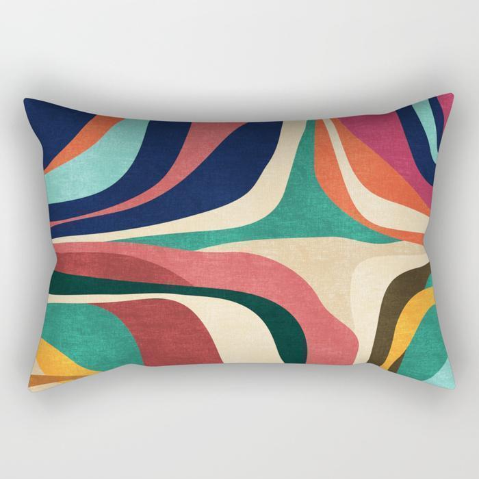 The Pillow pillows SMALL 17" X 12" Abstract Contour Rectangle Pillow