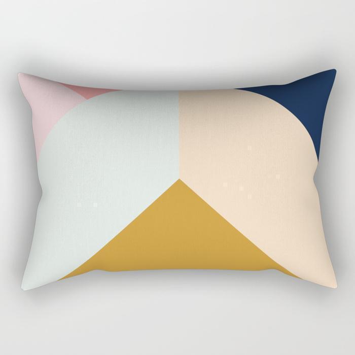 The Pillow pillows SMALL 17" X 12" Abstract Geometric Rectangle Pillow