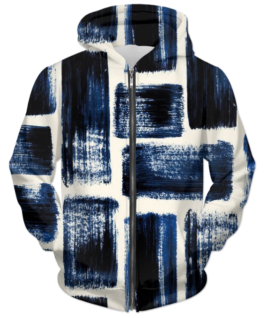 Virgin Teez Sublimation Hoodie Small Abstract Pattren 2 UNISEX ZIP HOODIE