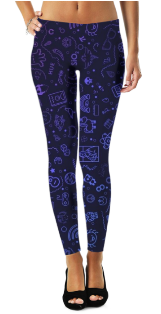 Virgin Teez Leggings Small Abstract Pattren (23) Legging