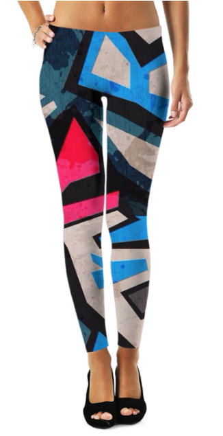 Virgin Teez Leggings Small Abstract Pattren (33) Legging