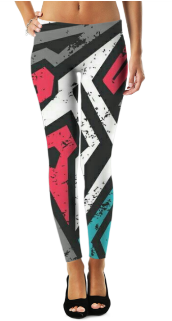 Virgin Teez Leggings Small Abstract Pattren (37) Legging