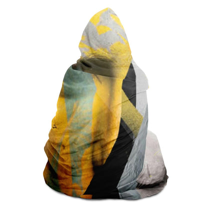 Colourful Past Hooded Blanket