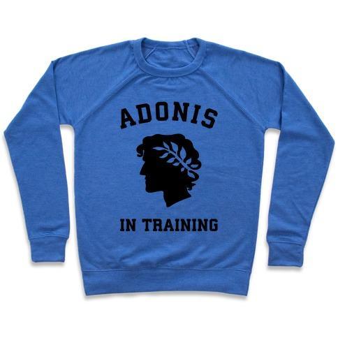 Virgin Teez  Pullover ADONIS IN TRAINING CREWNECK SWEATSHIRT