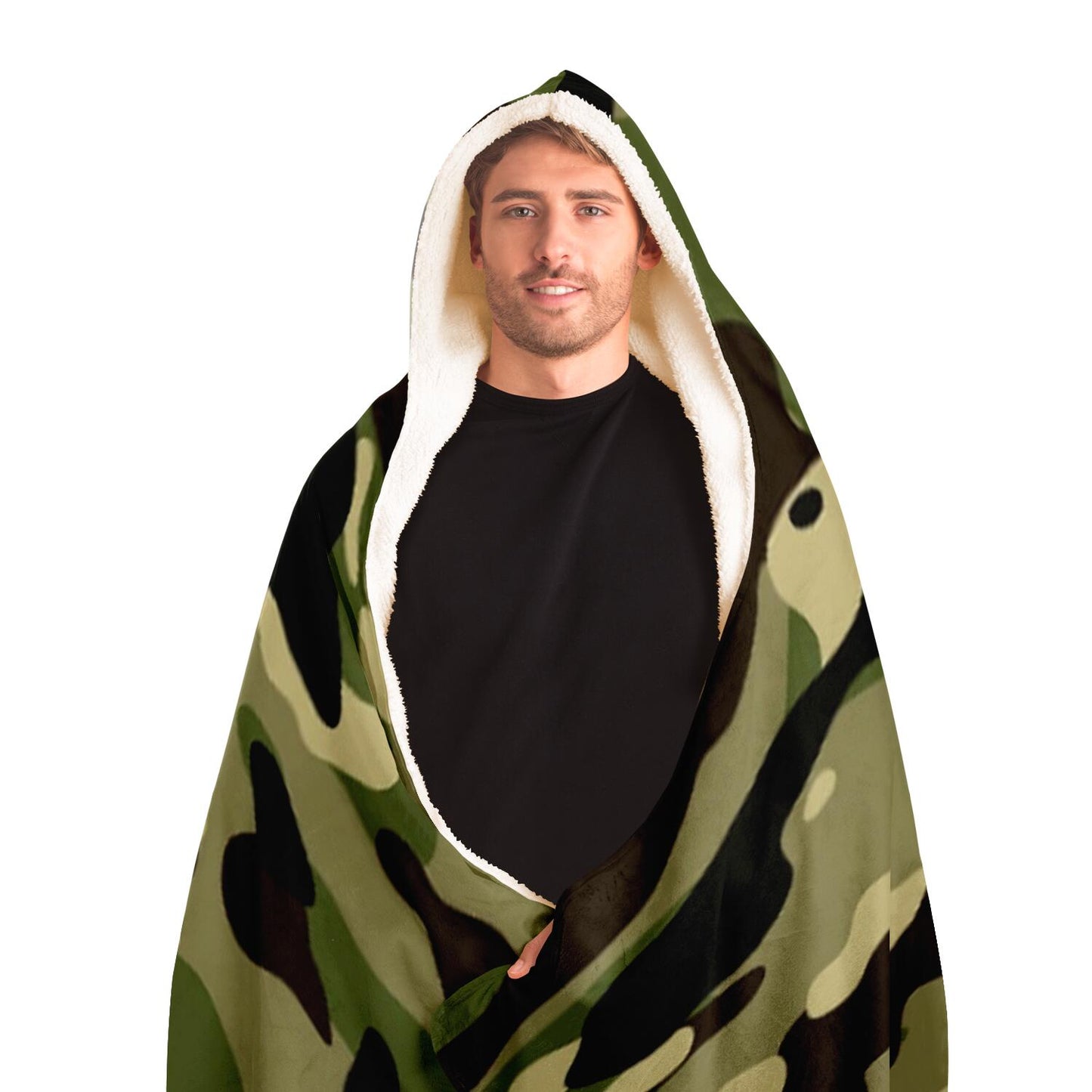 Camouflage Pattern Plakat Hooded Blanket