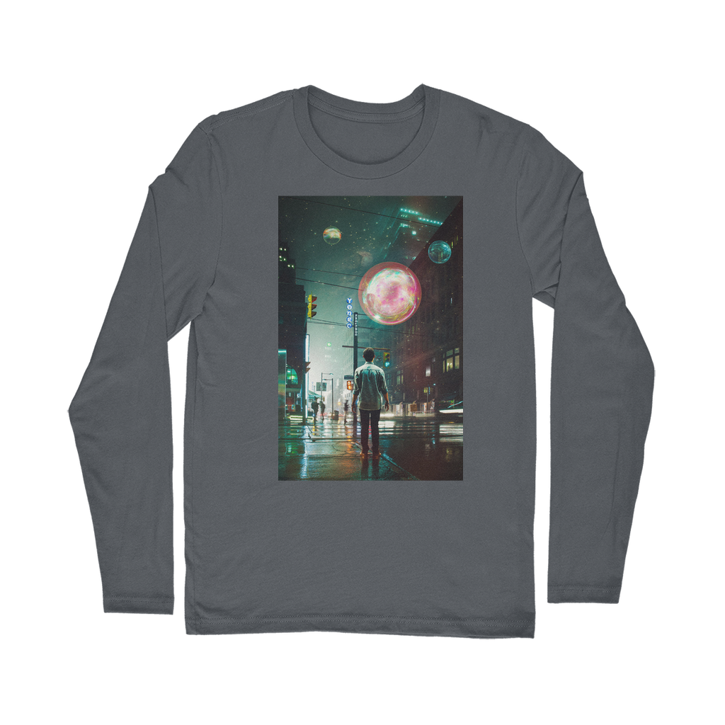 VIRGIN TEEZ Long sleeves T-shirt Dark Grey / Unisex / S All Of A Sudden Classic Long Sleeve T-Shirt