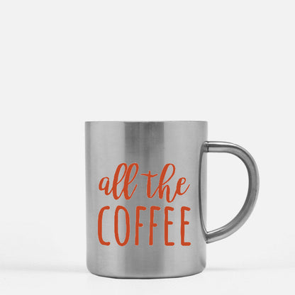 All The Coffee Gold & Silver Mug