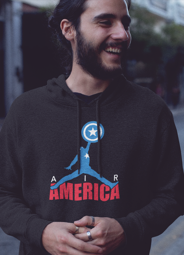 Virgin Teez Pull Over Hoodie Small America HOODIE