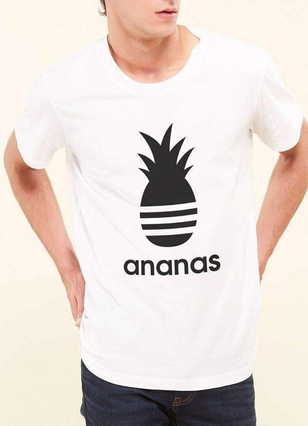 Tommy Nease T-SHIRT Small Ananas Printed T-Shirt