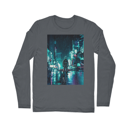 VIRGIN TEEZ Long sleeves T-shirt Dark Grey / Unisex / S Another Rainy Night Classic Long Sleeve T-Shirt