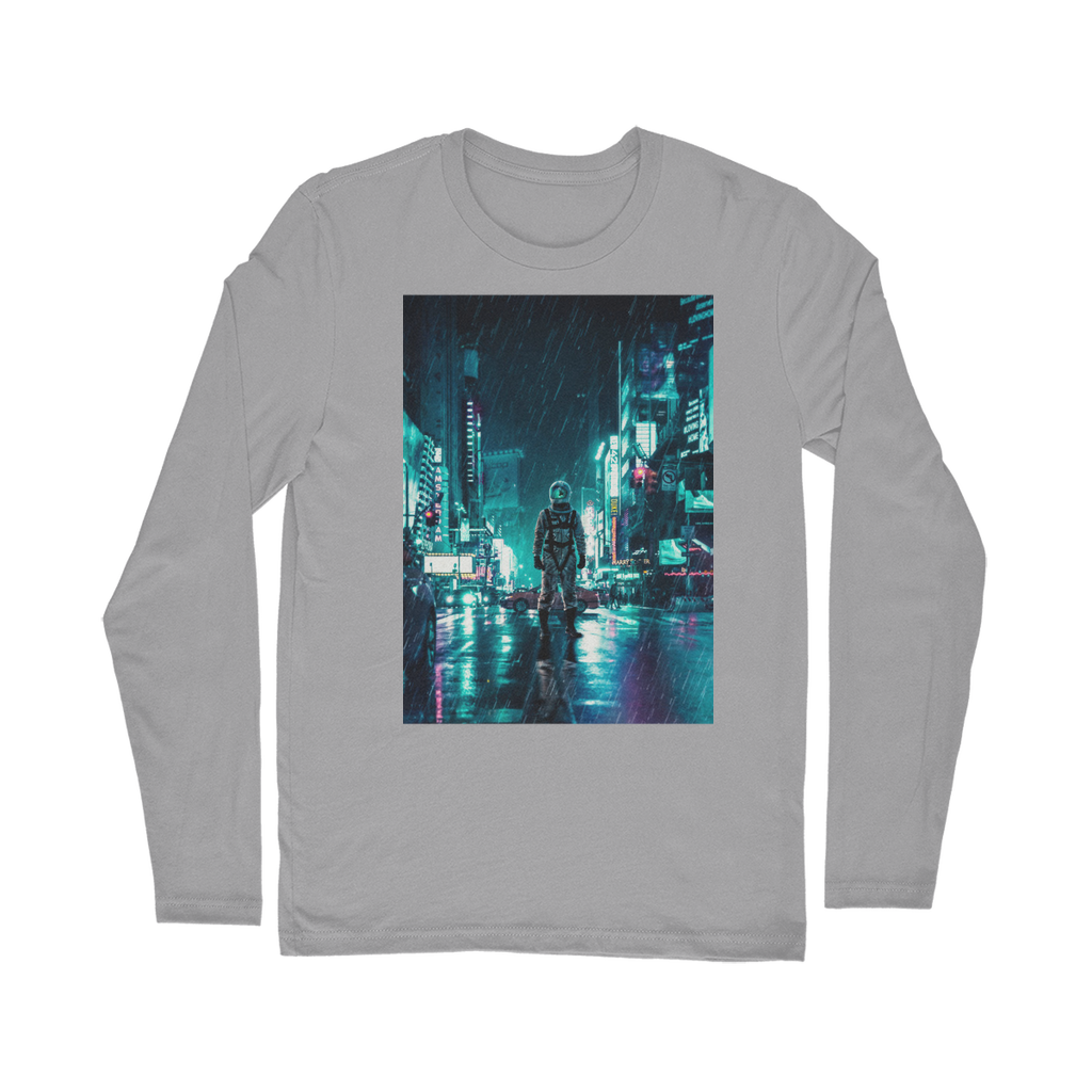 VIRGIN TEEZ Long sleeves T-shirt Light Grey / Unisex / S Another Rainy Night Classic Long Sleeve T-Shirt